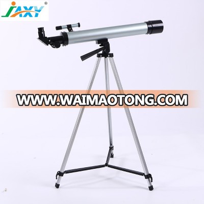 Jaxy D50MM F600mm cheap long range comet refractor astronomical telescope with 50X and 100X eyepiece lens