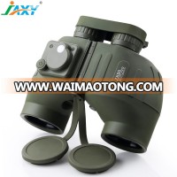 JAXY 7X50 professional power HD military nautical Waterproof Shockproof BAK4 binoculars telescope with compass and rangefinder