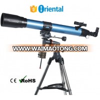 Sports Aluminum Sky Telescope Refractor FT901000Q,Children Telescope Stainless Steel Tripod,Educational Telescope Paper Box